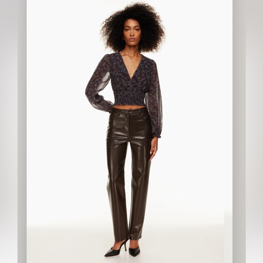 *Sold* ARITZIA WILFRED Melina Pant Rich Mocha Brown 2